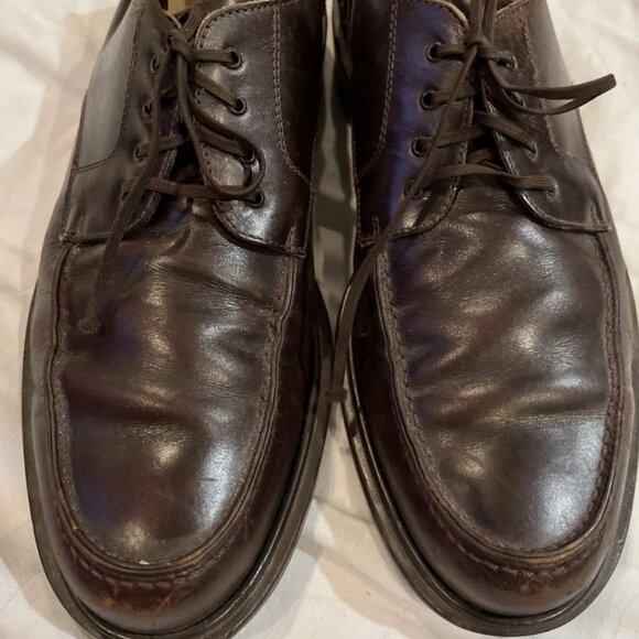 Salvatore Ferragamo Shoes Mens Size 9.5 D Brown Leather Oxford Vintage Lace Up main image 12